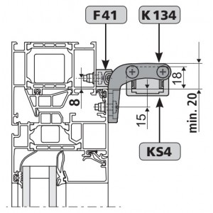 Konsola skrzydłowa F41 do napędu KS4