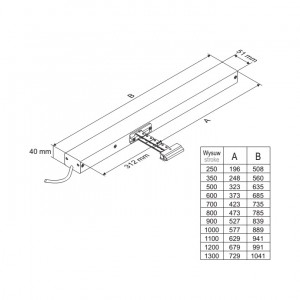 Napęd łańcuchowy KA 34/800-K 230V