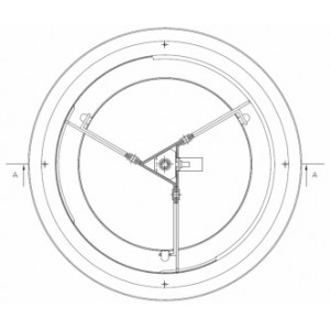 Zawór EIS-120 fi 125 mm z wyzwalaczem RST