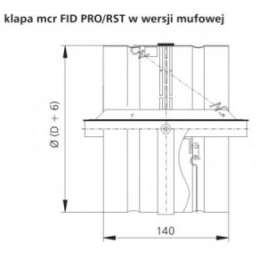 Klapa EIS-120 FID PRO z wyzwalaczem RST