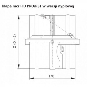 Klapa EIS-120 FID PRO z wyzwalaczem RST