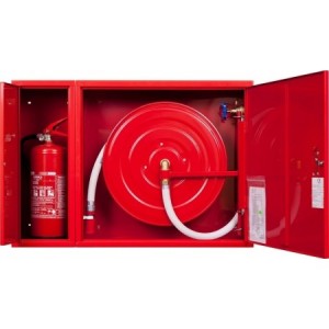 Hydrant zawieszany 25/30m z miejscem na gaśnicę z boku