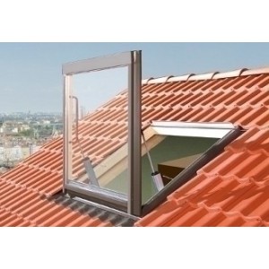 Okno oddymiające FSP P2 780x1400 mm z kołnierzem uszczelniającym