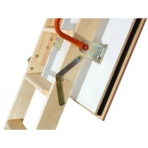 Schody EI-60 600x1200 mm z drabinką drewnianą