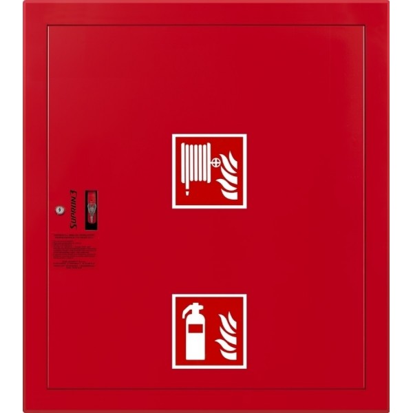 Hydrant wnękowy 25/30m z miejscem na gaśnicę pod zwijadłem Hydrant wnękowy 25/30m z miejscem na gaśnicę pod zwijadłem