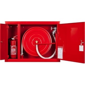 Hydrant wnękowy 33/20m z miejscem na gaśnicę z boku