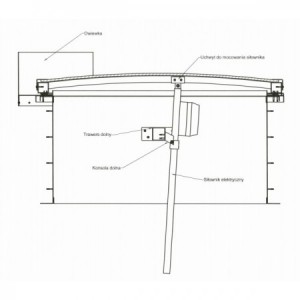 Klapa dymowa "FIRE" 1100x1200mm z napędem 24V