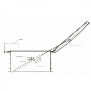 Klapa dymowa "FIRE" 1150x1150mm z napędem 24V