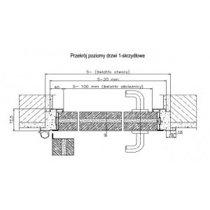Drzwi EI-60 1100x2000 mm TURIA