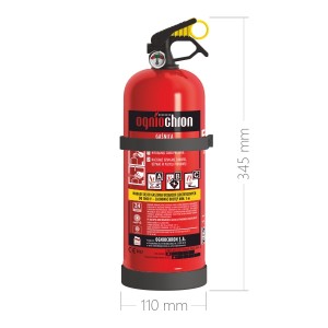 Gaśnica proszkowa 2kg GP-2x ABC/MP