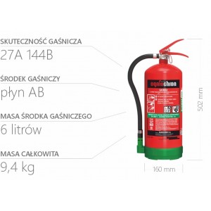 Gaśnica pianowa 6 l GPN-6x AB/FF
