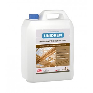 Unidrew 5L impregnat ogniochronny do drewna i materiałów drewnopochodnych